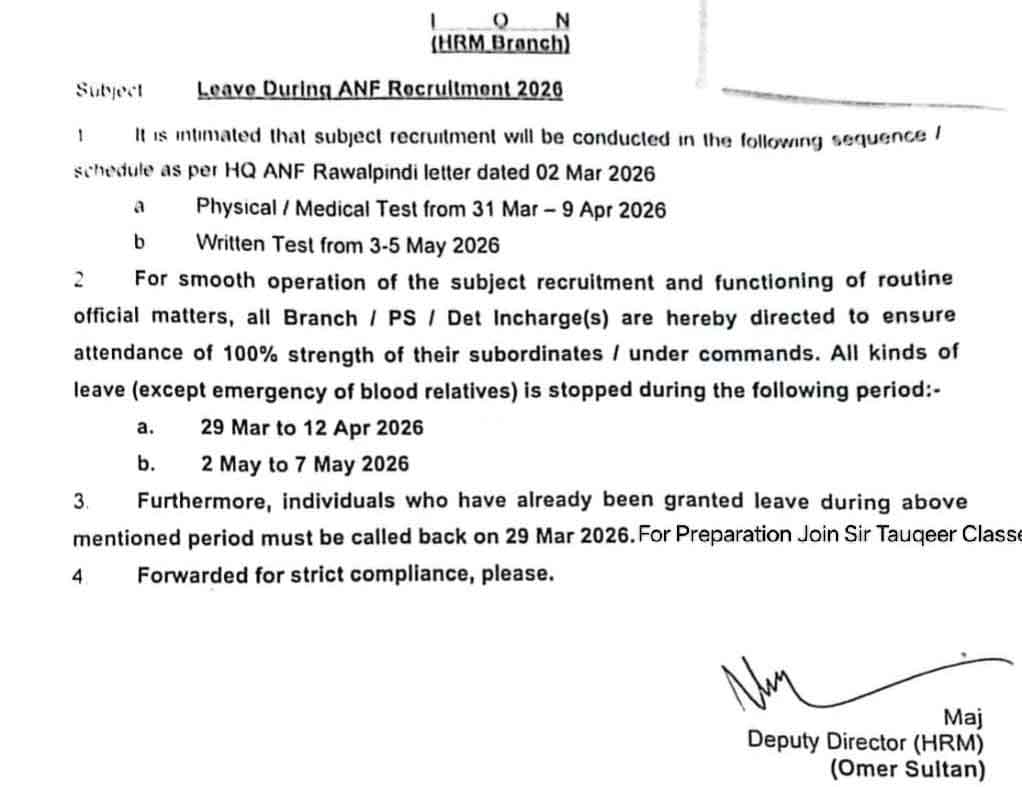 ANF Physical Test Roll No Slip 2026