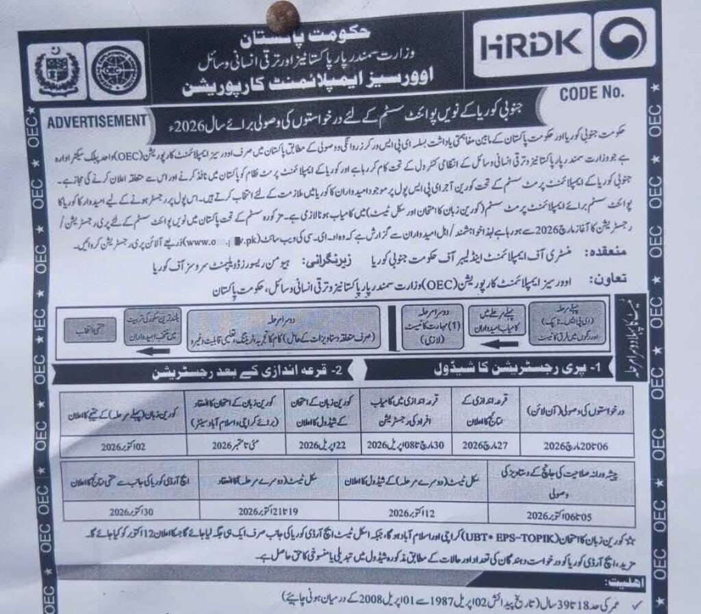 South Korea EPS Lucky Draw Result 2026