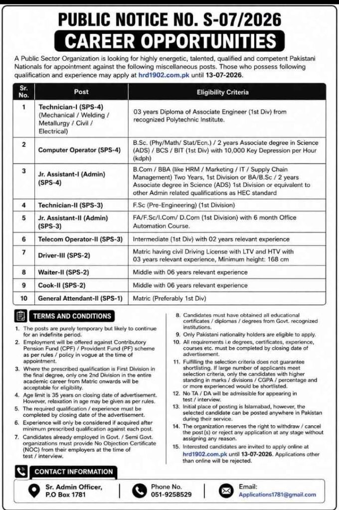Atomic Energy Jobs Advertisement 2026