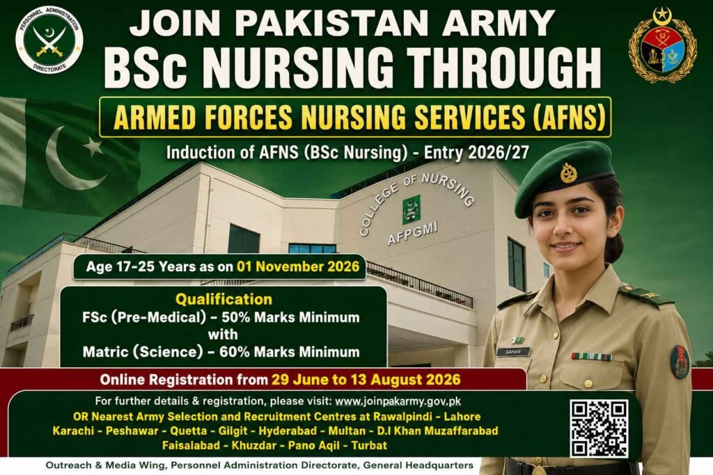 AFNS Admission Advertisement 2026