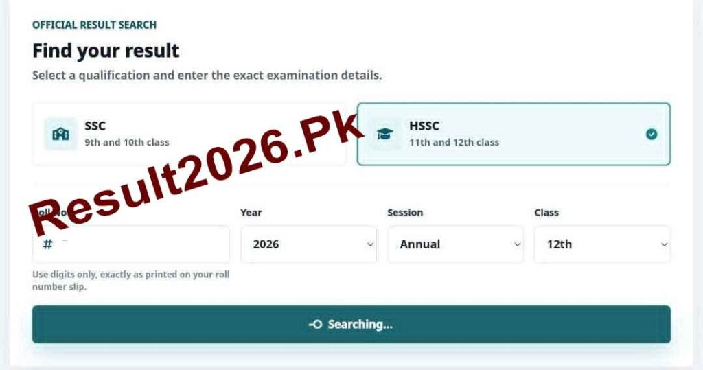 Check BBISE Quetta HSSC Result 2026 Online