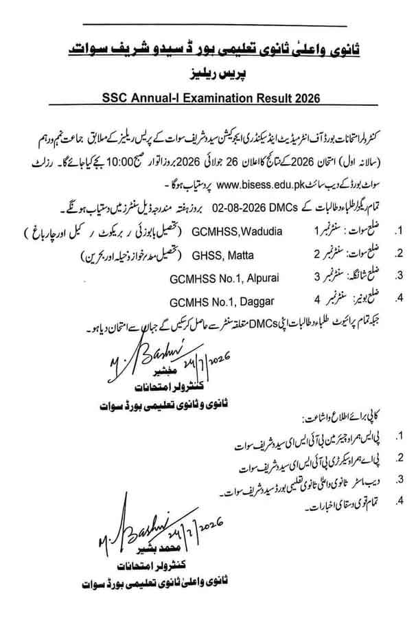 BISE-Swat-Result-2026