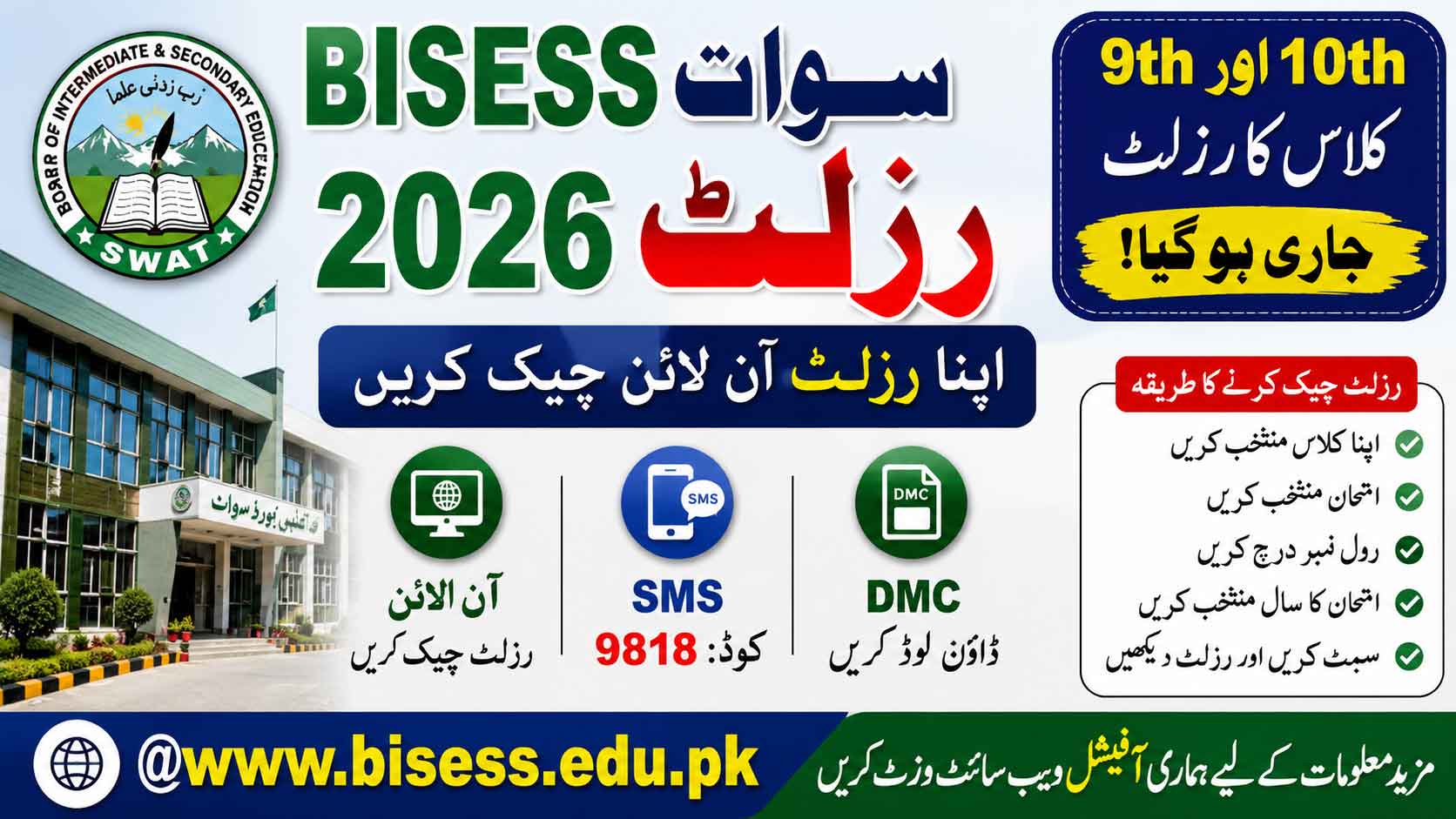 BISESS Swat Result 2026
