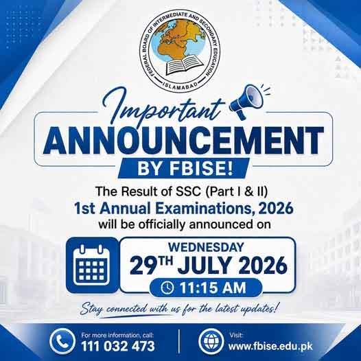 FBISE Result 2026