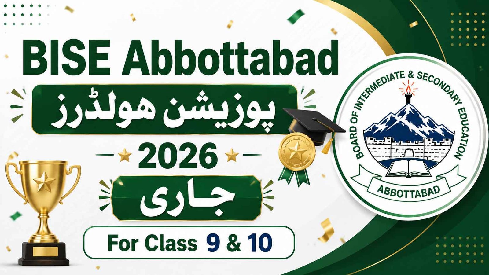 BISE Abbottabad Position Holders 2026