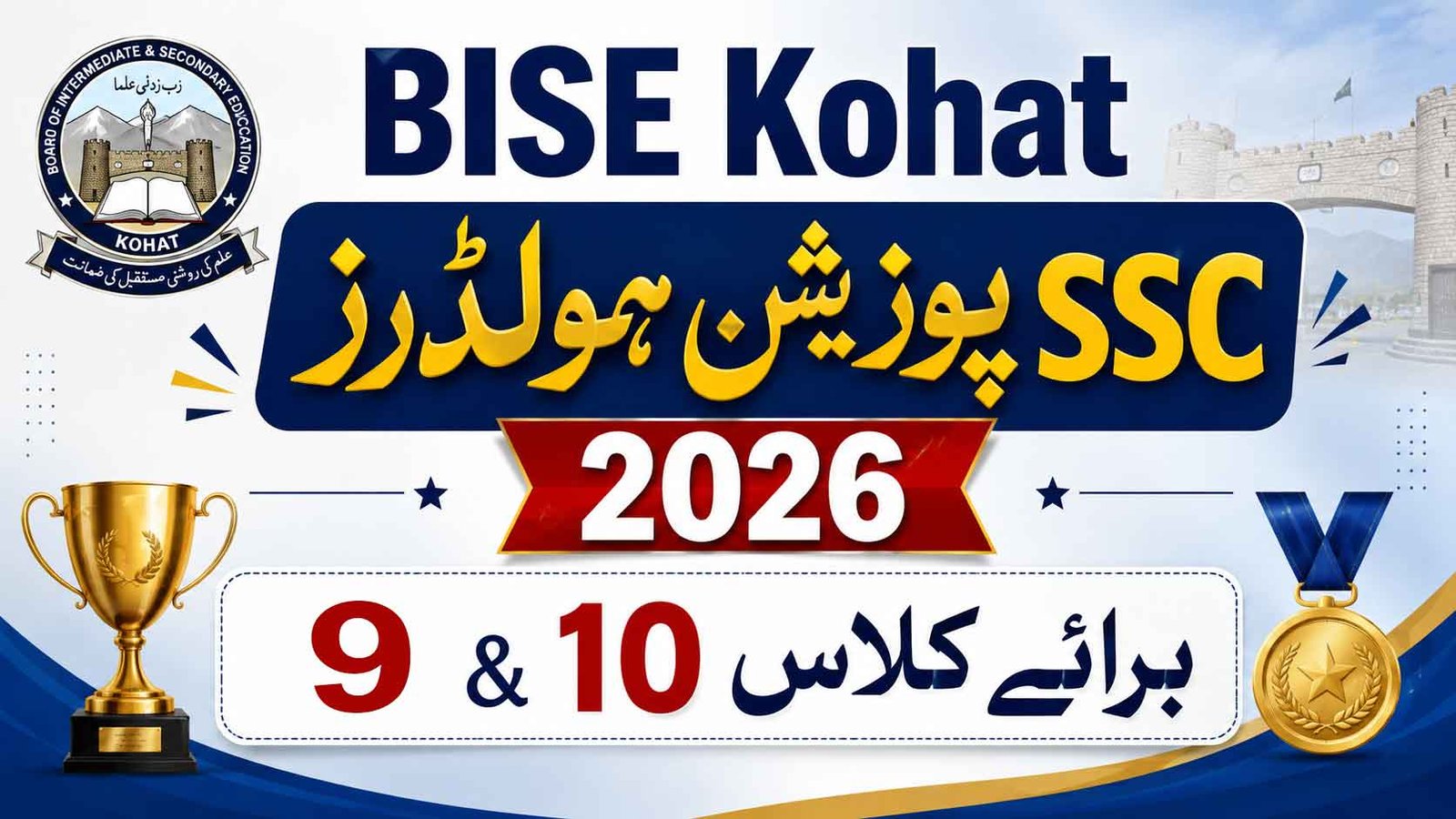 BISE Kohat SSC Position Holders 2026