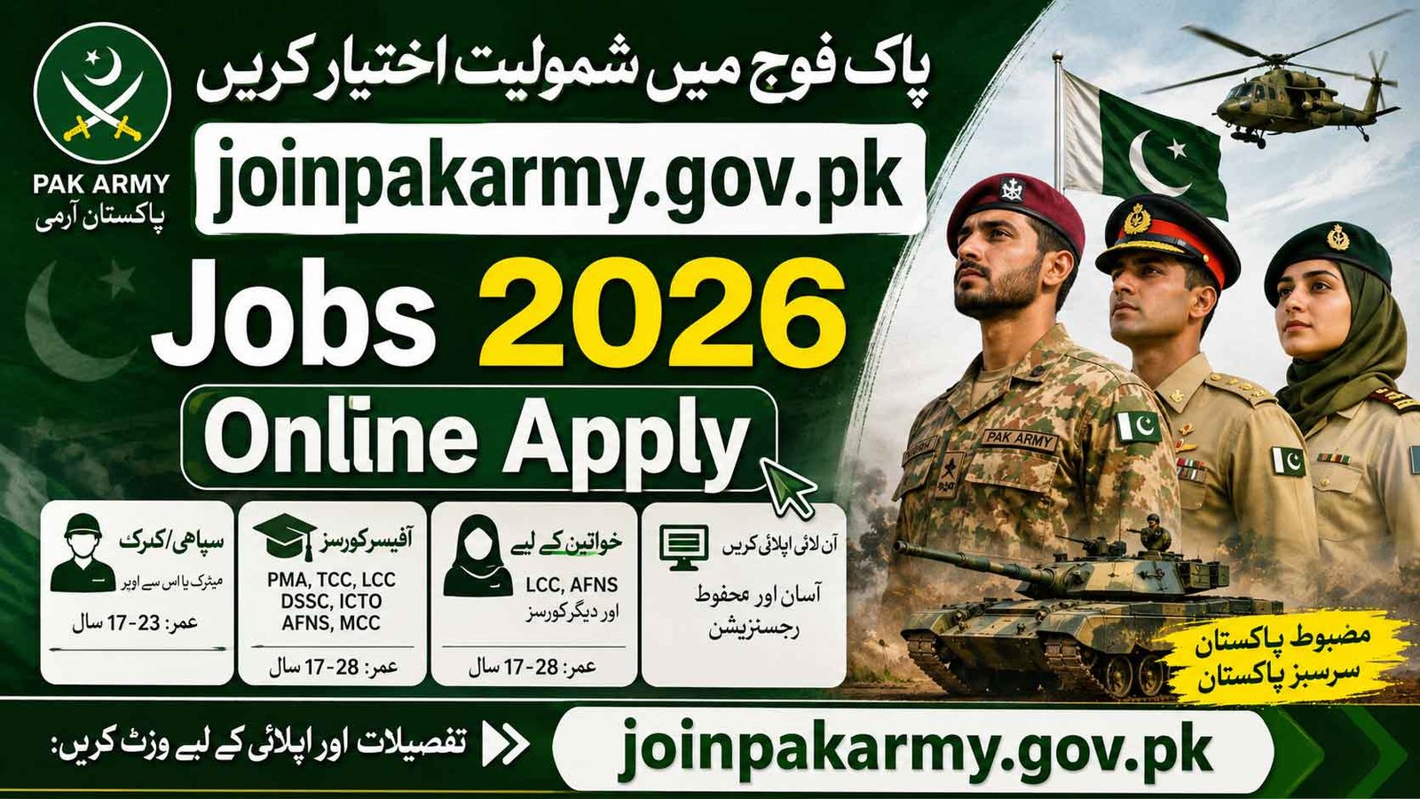joinpakarmy.gov.pk Jobs 2026